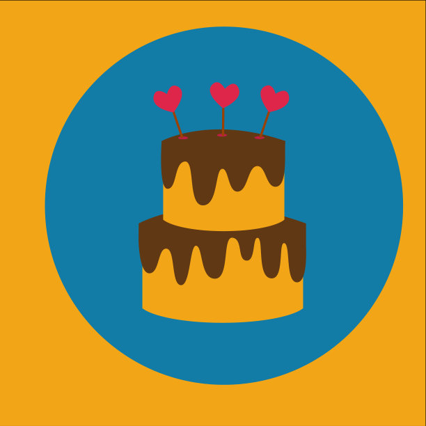 生日派对的蛋糕图标图片下载