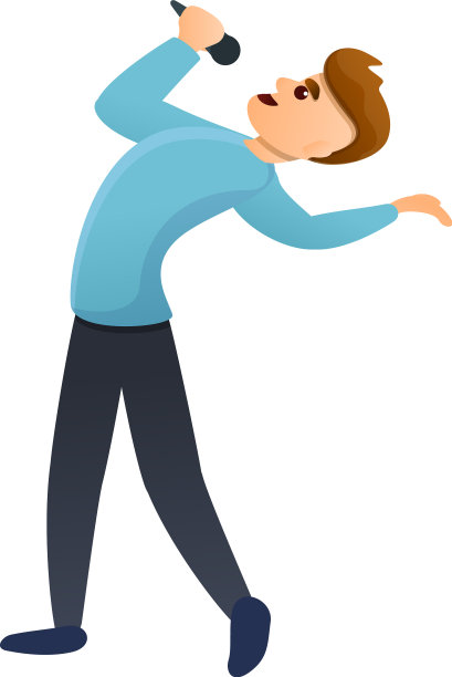 现代歌手偶像卡通风格图片下载