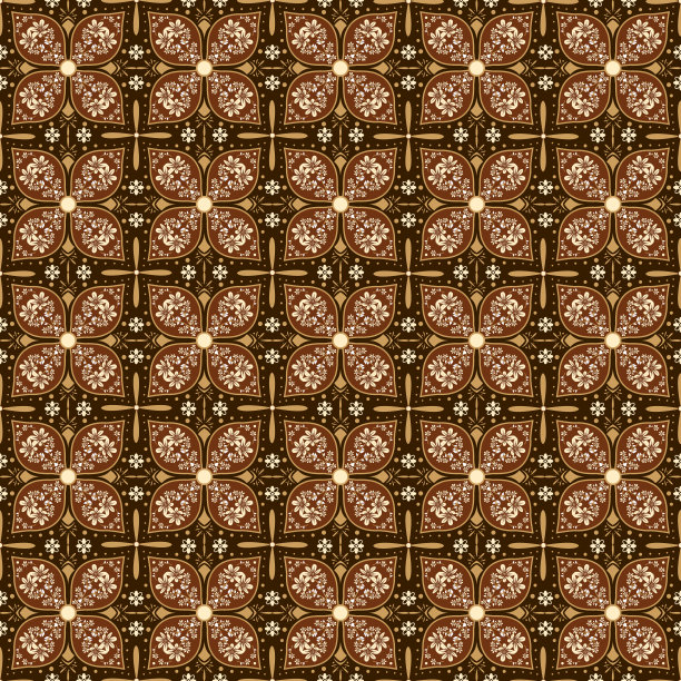 日加蜡染图案的现代设计无缝金黄色的颜色设计。图片下载