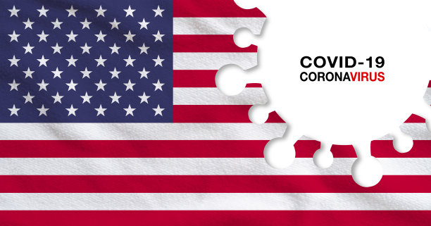 COVID-19冠状病毒在美国的致命叮咬图片下载