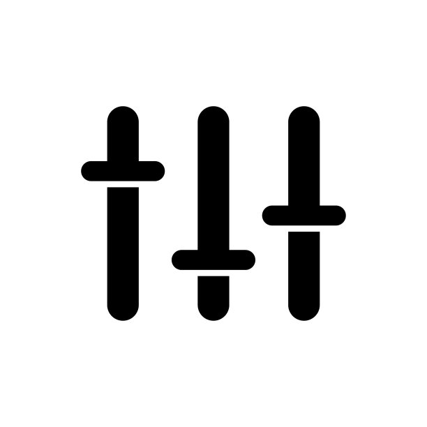 音频混音图标平面矢量模板设计流行图片下载