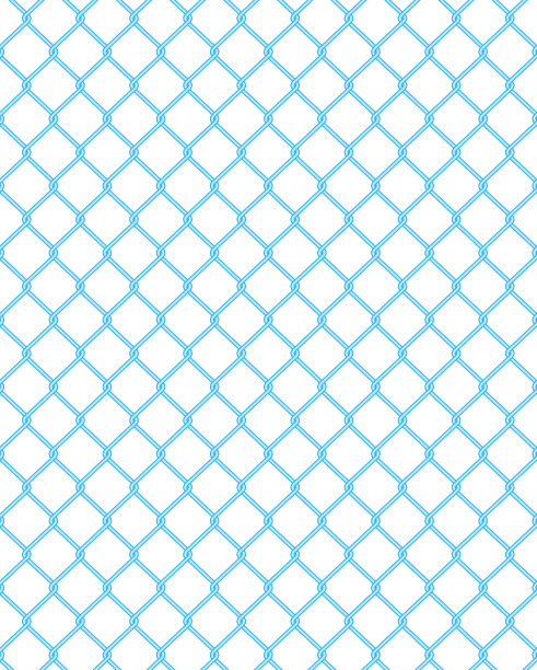 网状围栏无缝图案矢量插画图片下载