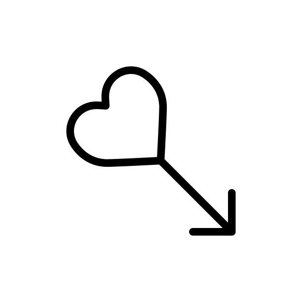 心形图标平面矢量模板设计流行图片下载