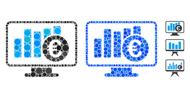 欧洲股市监测组成图标图片下载