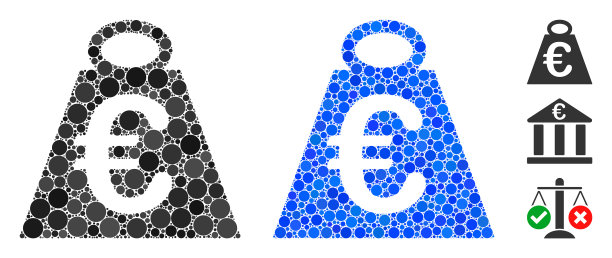 欧洲重量标准马赛克图标圆点图片下载