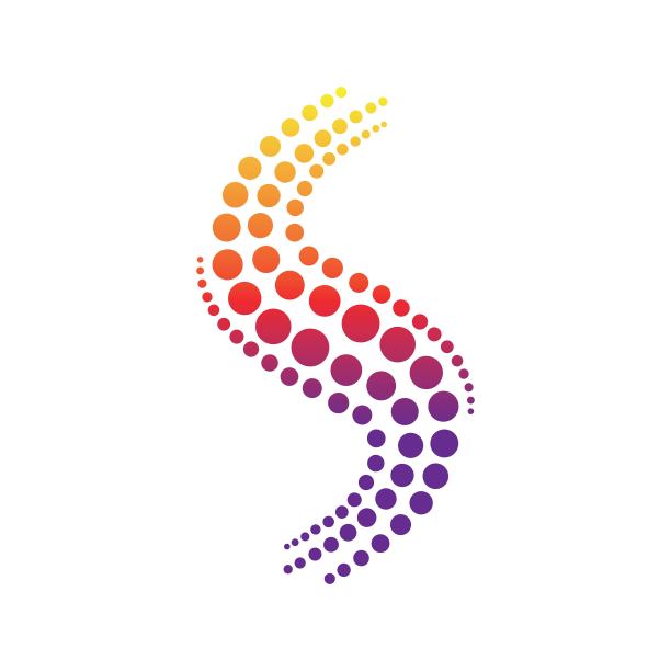 字母s点标志向量图标图片下载