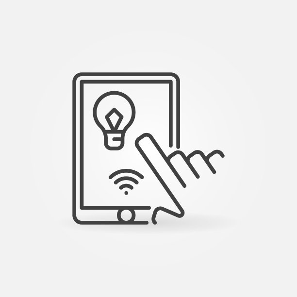 通过 Wi-Fi 控制智能灯泡的平板电脑图片下载