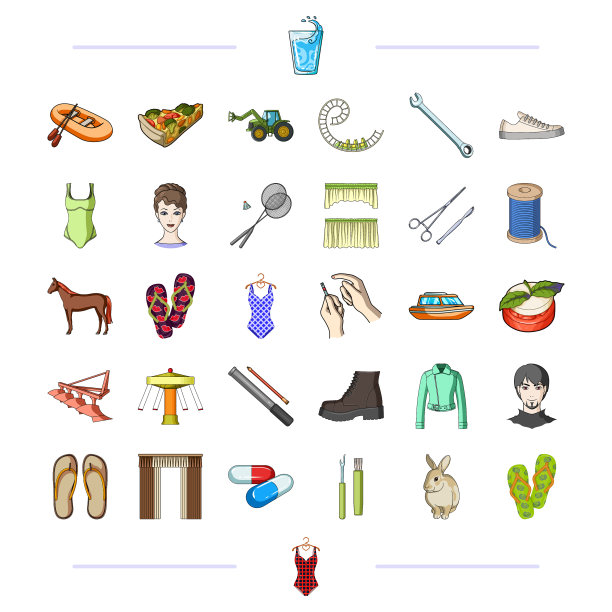 纺织、医药等行业的网站图标图片下载