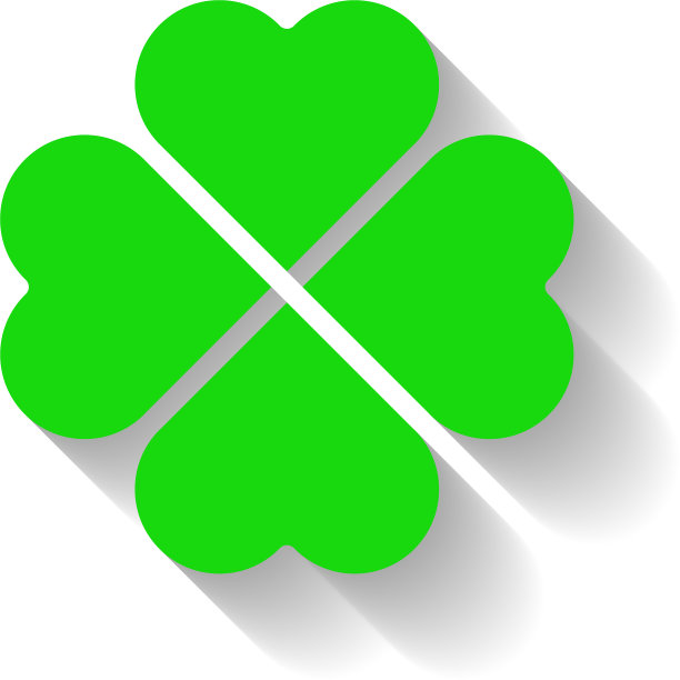 三叶草-绿色的四叶草象征好运图片下载