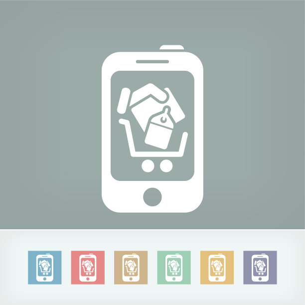 网上购物的图标图片下载