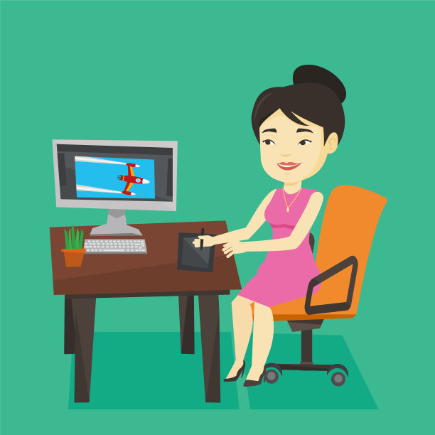 设计师使用数字图形平板电脑图片下载