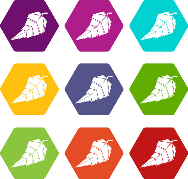 折纸叶图标9图片下载