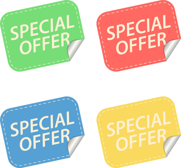 特别优惠标签孤立在白色图片下载