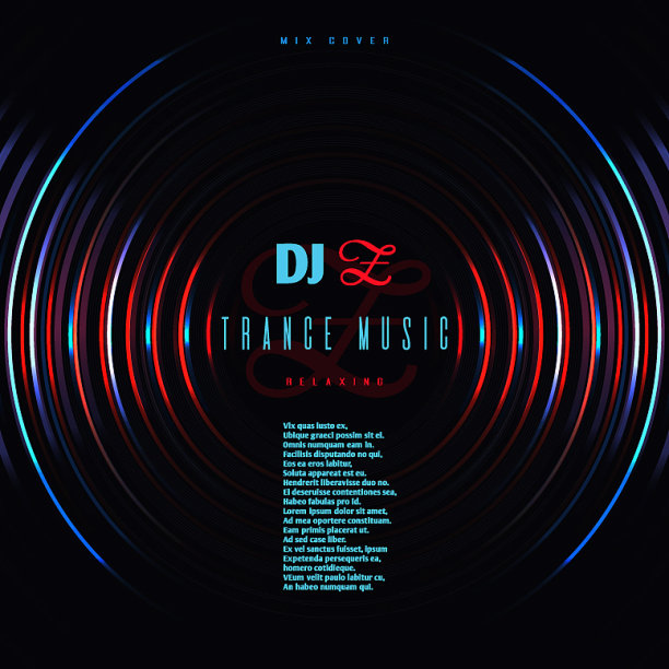 配有DJ的舞蹈音乐俱乐部派对海报图片下载