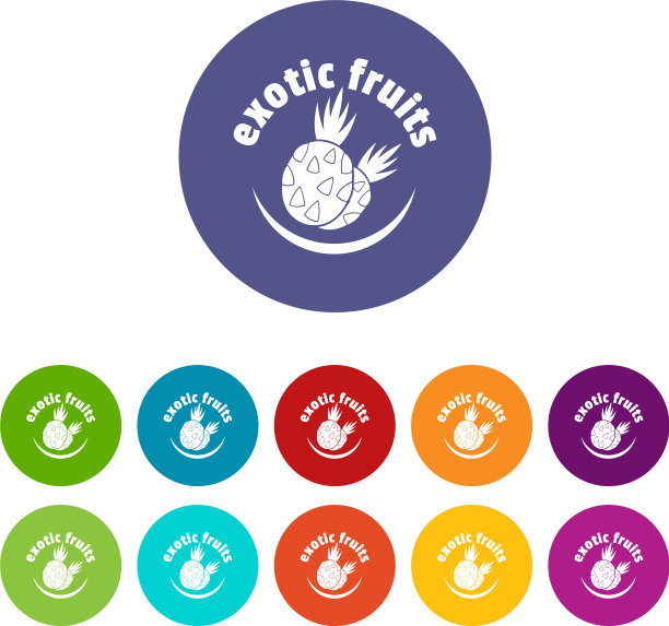 奇异的水果图标设置颜色图片下载