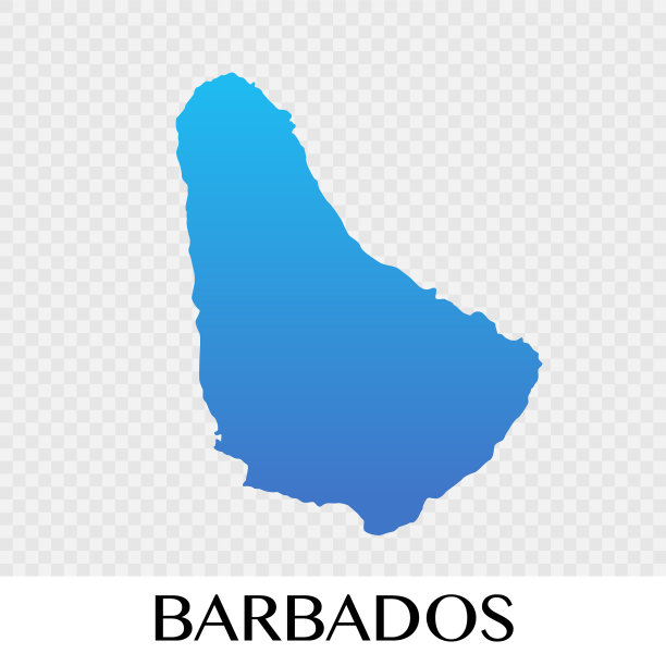 巴巴多斯地图在北美大陆的设计图片下载