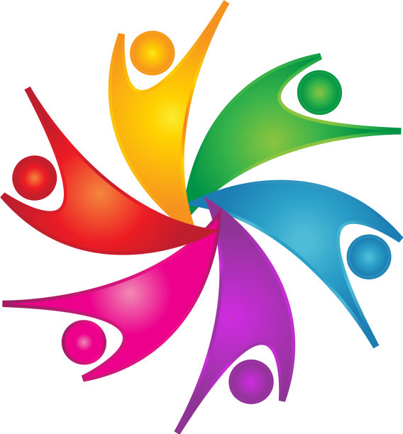 团队精神饱满的人象征图片下载