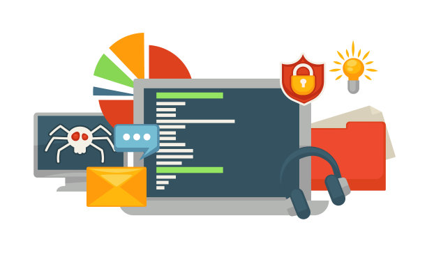 监控与黑客数据库和平板电脑屏幕图片下载