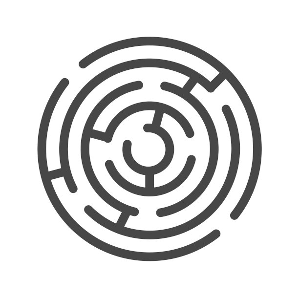 迷宫细线图标图片下载