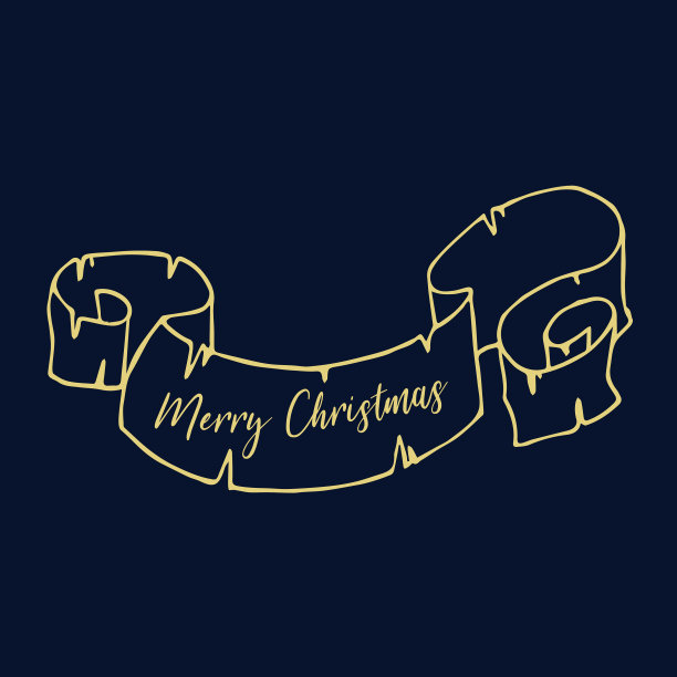 新年快乐圣诞装饰套装图片下载