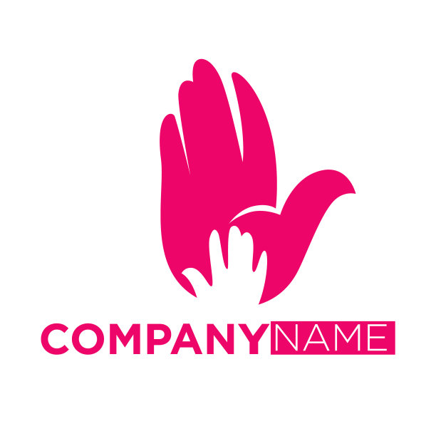 成人和儿童的手轮廓孤立图片下载