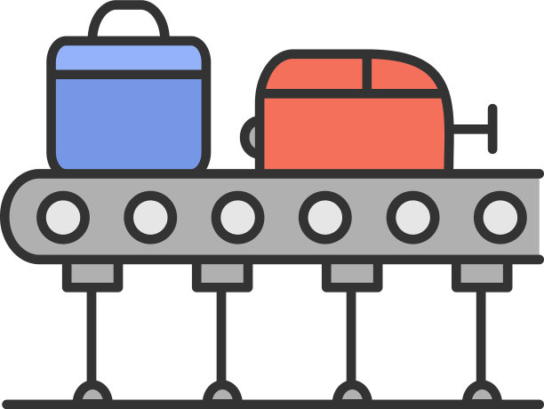 行李传送带的颜色图标图片下载