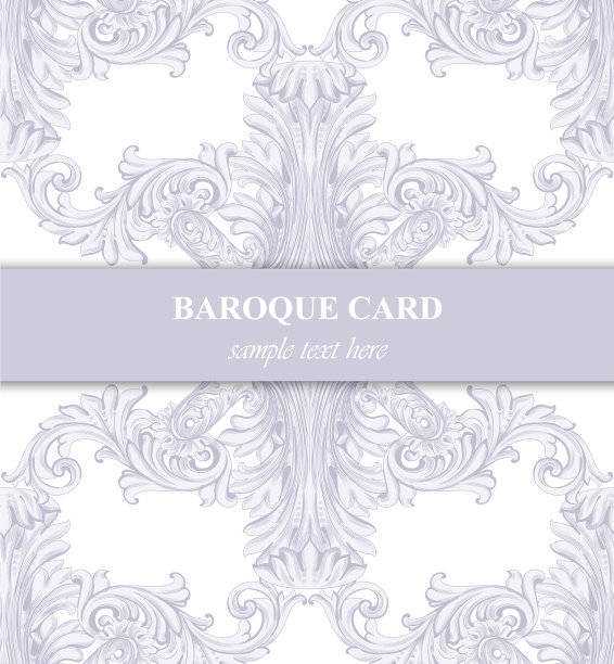 奢华的维多利亚式请柬图片下载