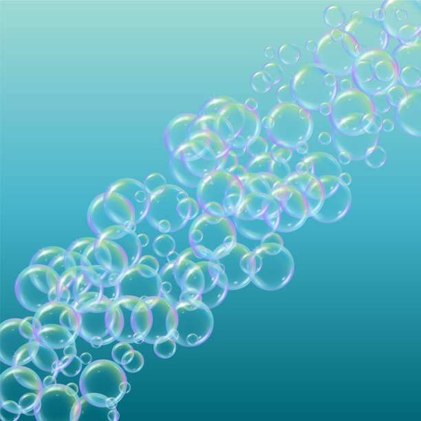 洗发水泡沫梯度背景图片下载