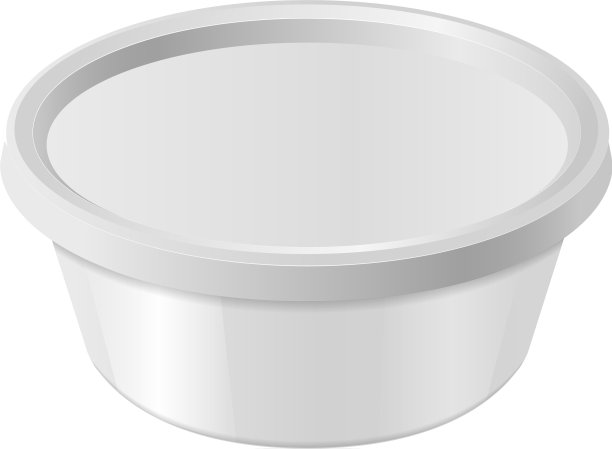椭圆形白色塑料盒为您的设计和标志图片下载