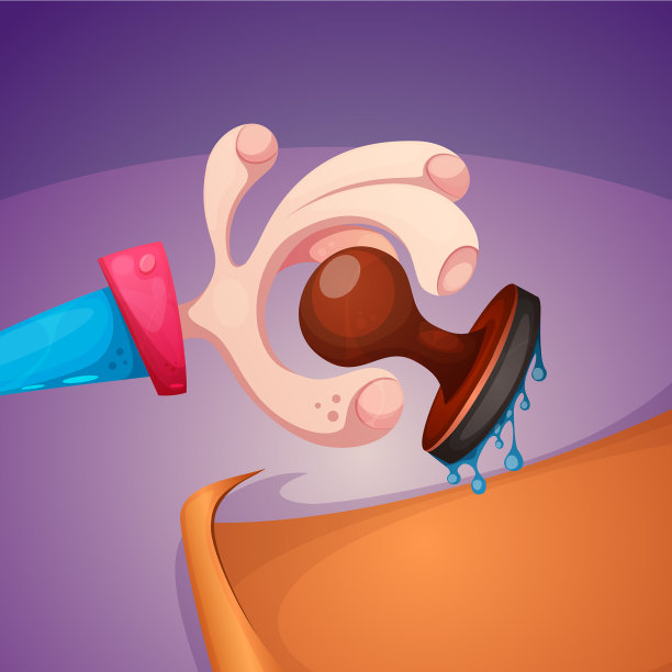 卡通手和邮票业务图片下载