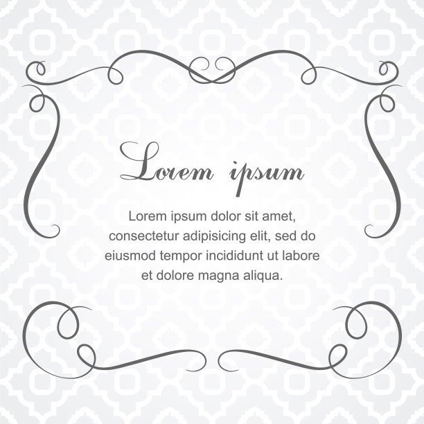 背景与书法装饰元素图片下载