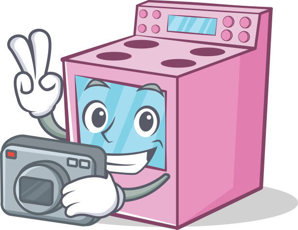 摄影师煤气炉人物卡通图片下载