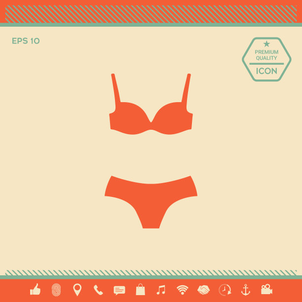 套式内衣或泳装两件套比基尼图片下载