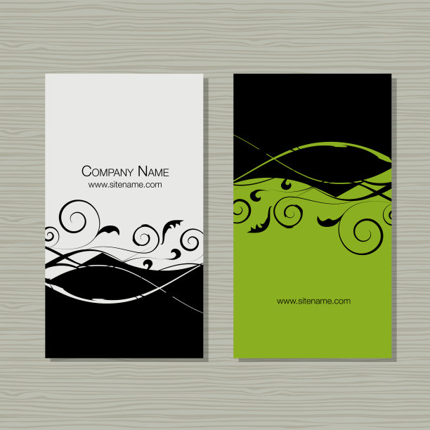 名片设计花的背景图片下载