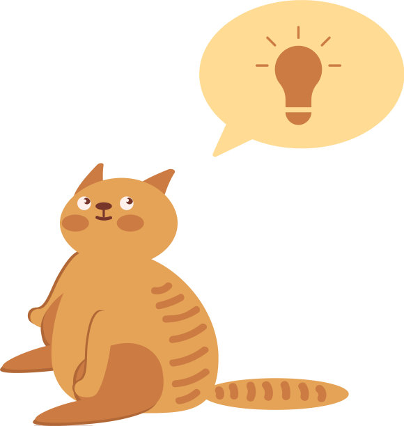 姜猫孤立在白色背景动物图片下载