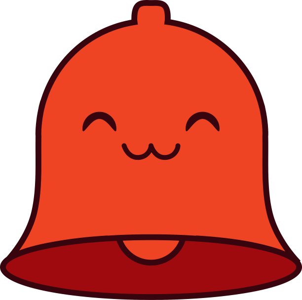 圣诞钟装饰标志图片下载