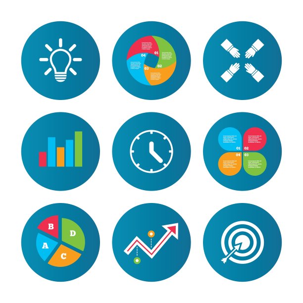 灯的构思和时钟的时间目标的瞄准图片下载