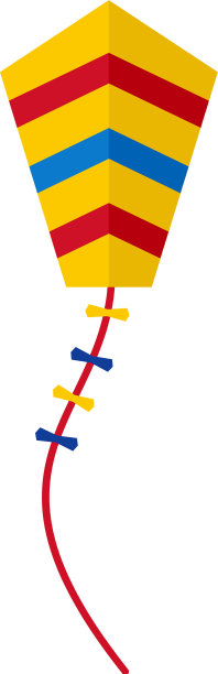 春天风筝图标平风格图片下载