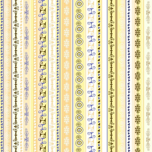 色彩鲜艳的民族无缝图案设计图片下载