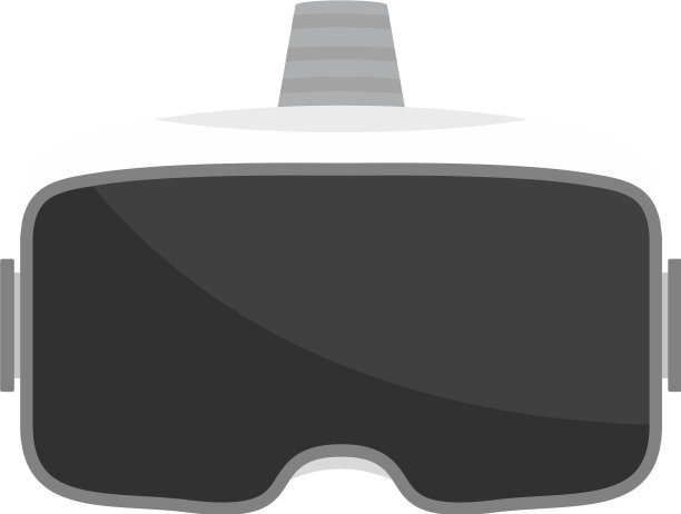 Vr眼镜，耳机图标扁平化风格图片下载