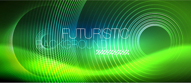 霓虹发光圈背景图片下载