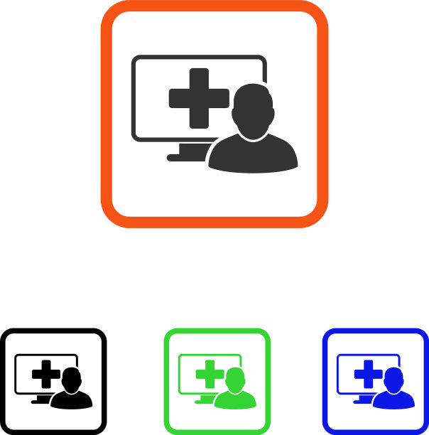 在线医疗框图标图片下载