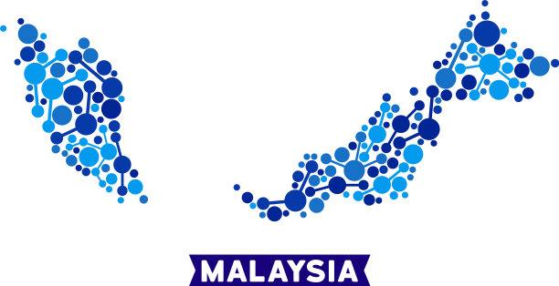 马来西亚地图连接马赛克图片下载