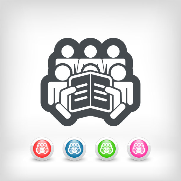 读者概念图标图片下载