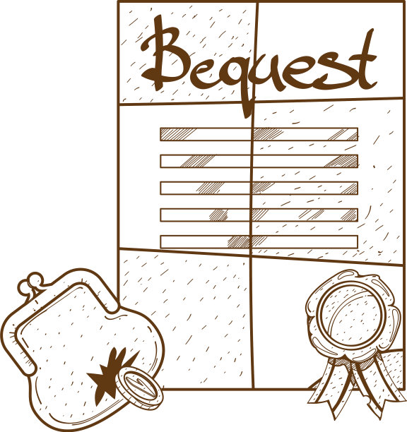 遗嘱遗赠背景古代文献图片下载