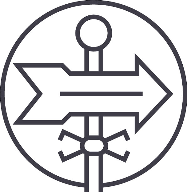 方向指示线标签图标图片下载