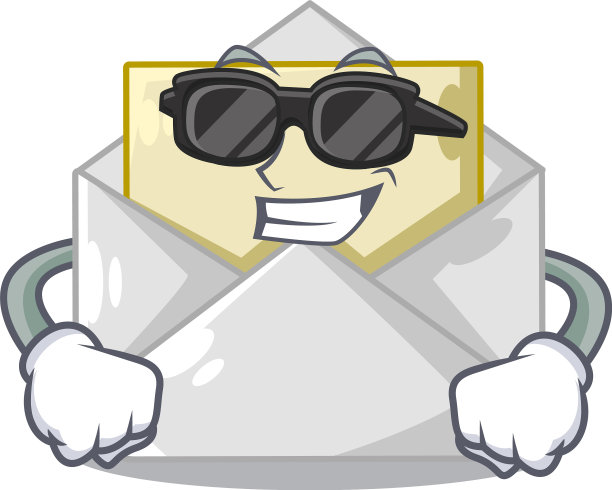 超级酷的开信封问候海报上图片下载