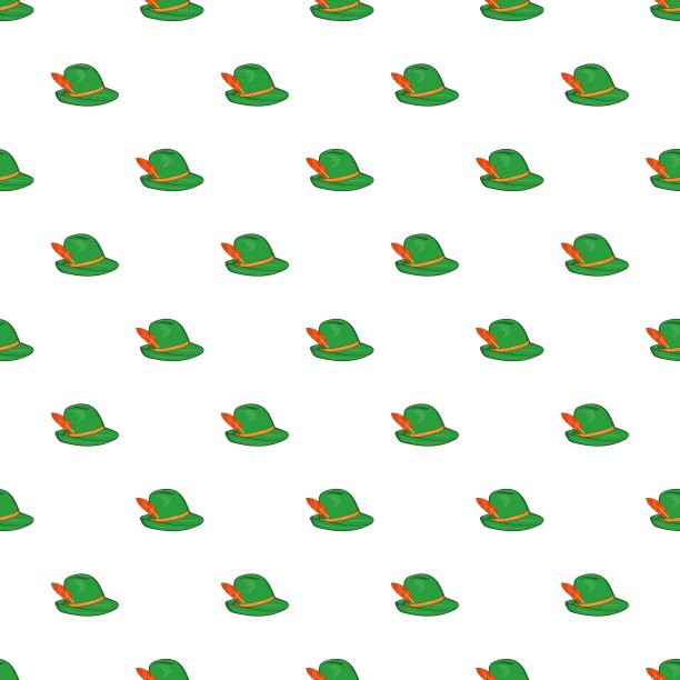 爱尔兰帽子图案卡通风格图片下载