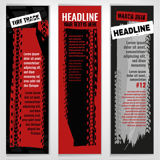 汽车轮胎的横幅图片下载