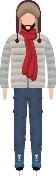 冬天的衣服设计图片下载